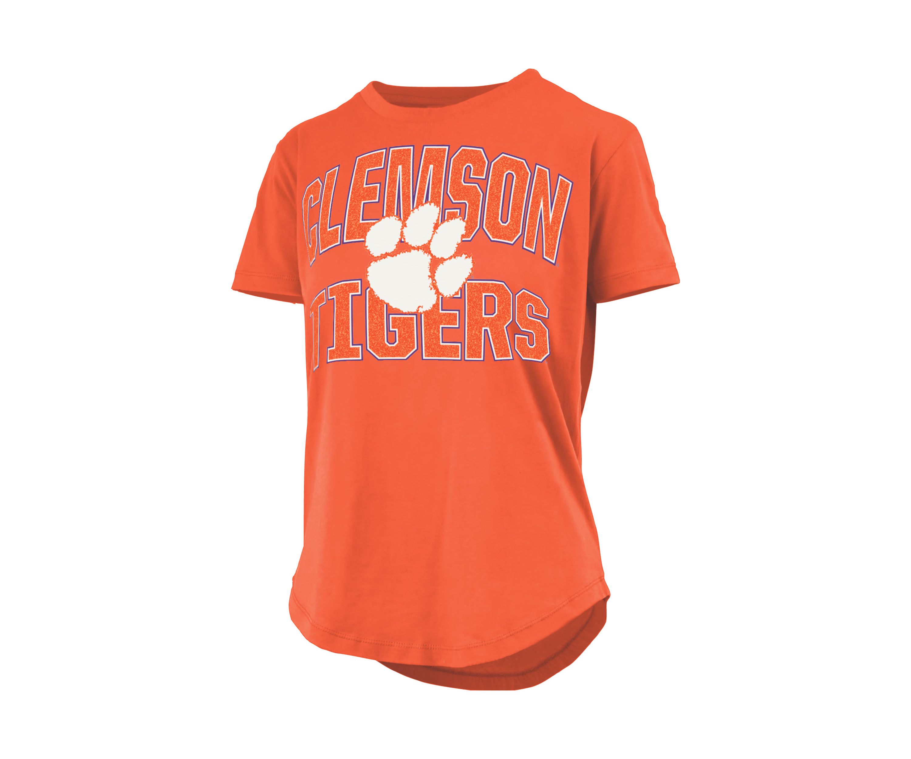 NCAA Clemson Tigers Maxima Glitter Top