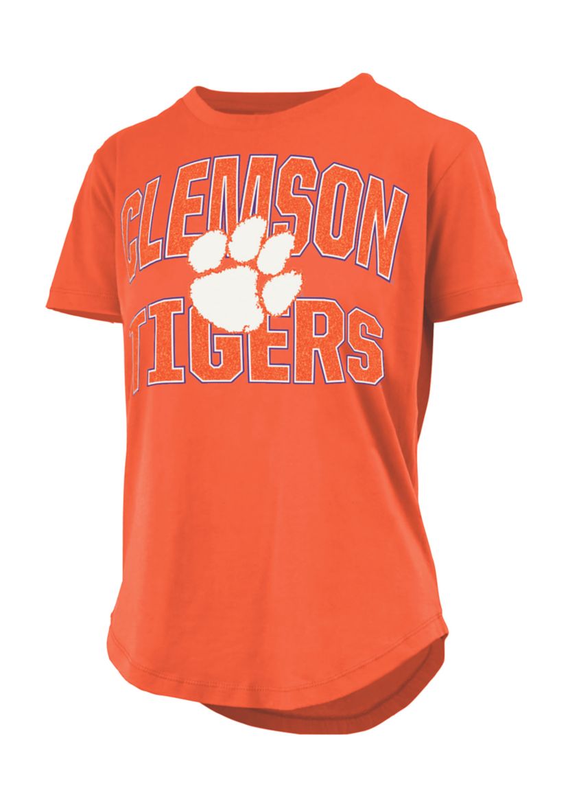 NCAA Clemson Tigers Maxima Glitter Top