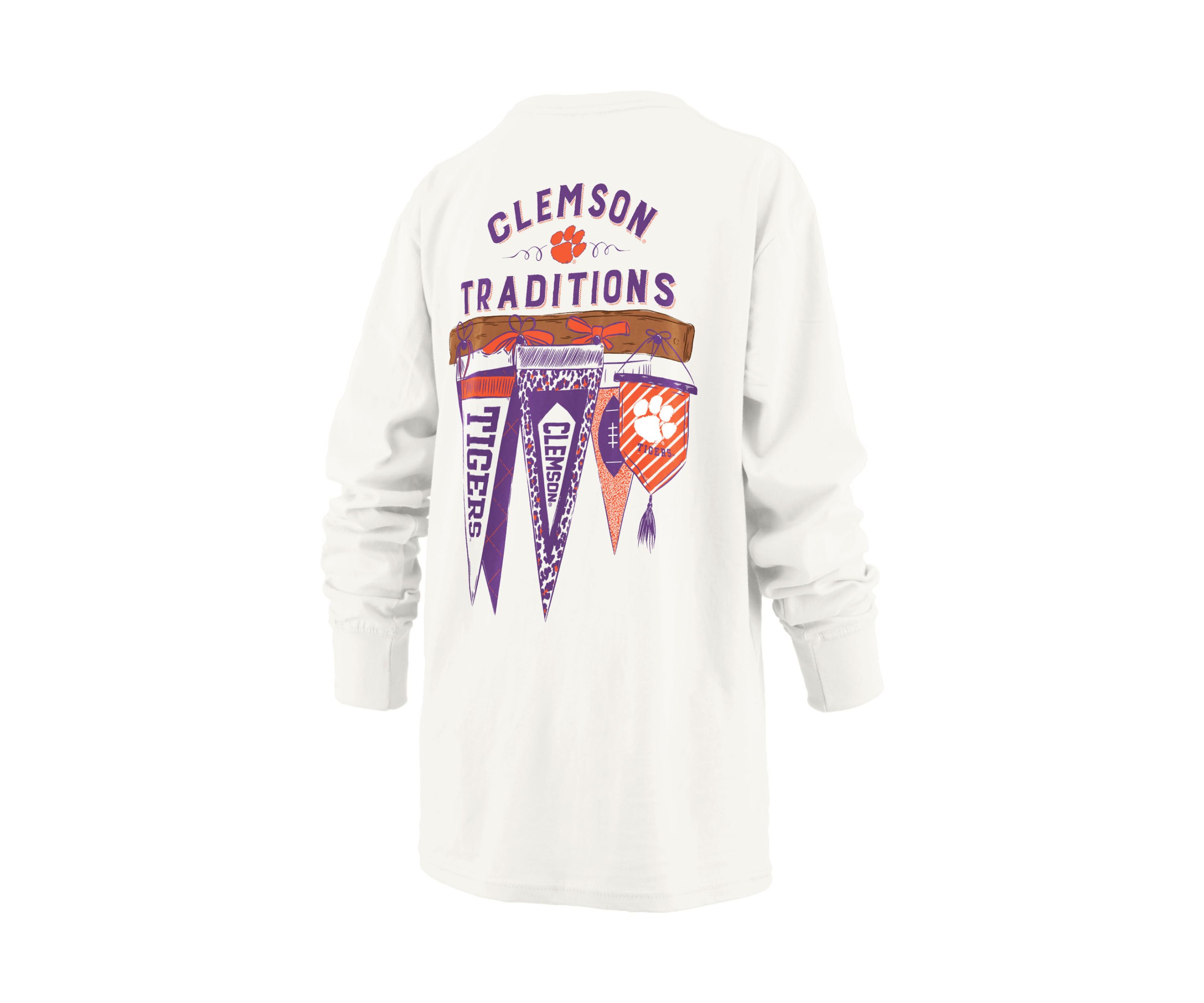 Womens NCAA Clemson Tigers Long Sleeve Traditions T-Shirt