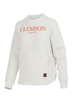 Pressbox NCAA Clemson Tigers Champagne Bubble Knit Fleece