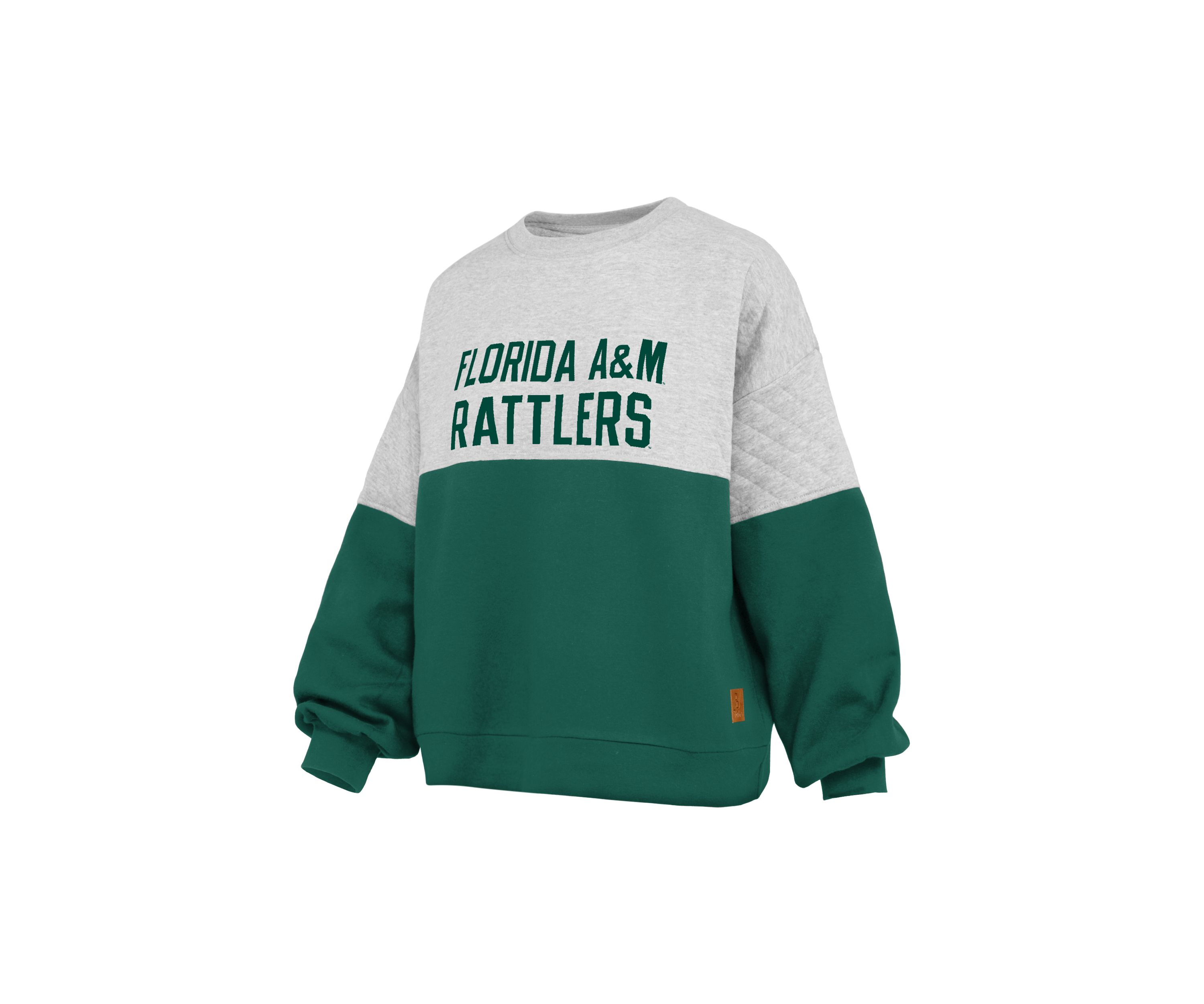 NCAA Florida A&M Rattlers Kaia Priscilla Quilted Fleece Sweatshirt