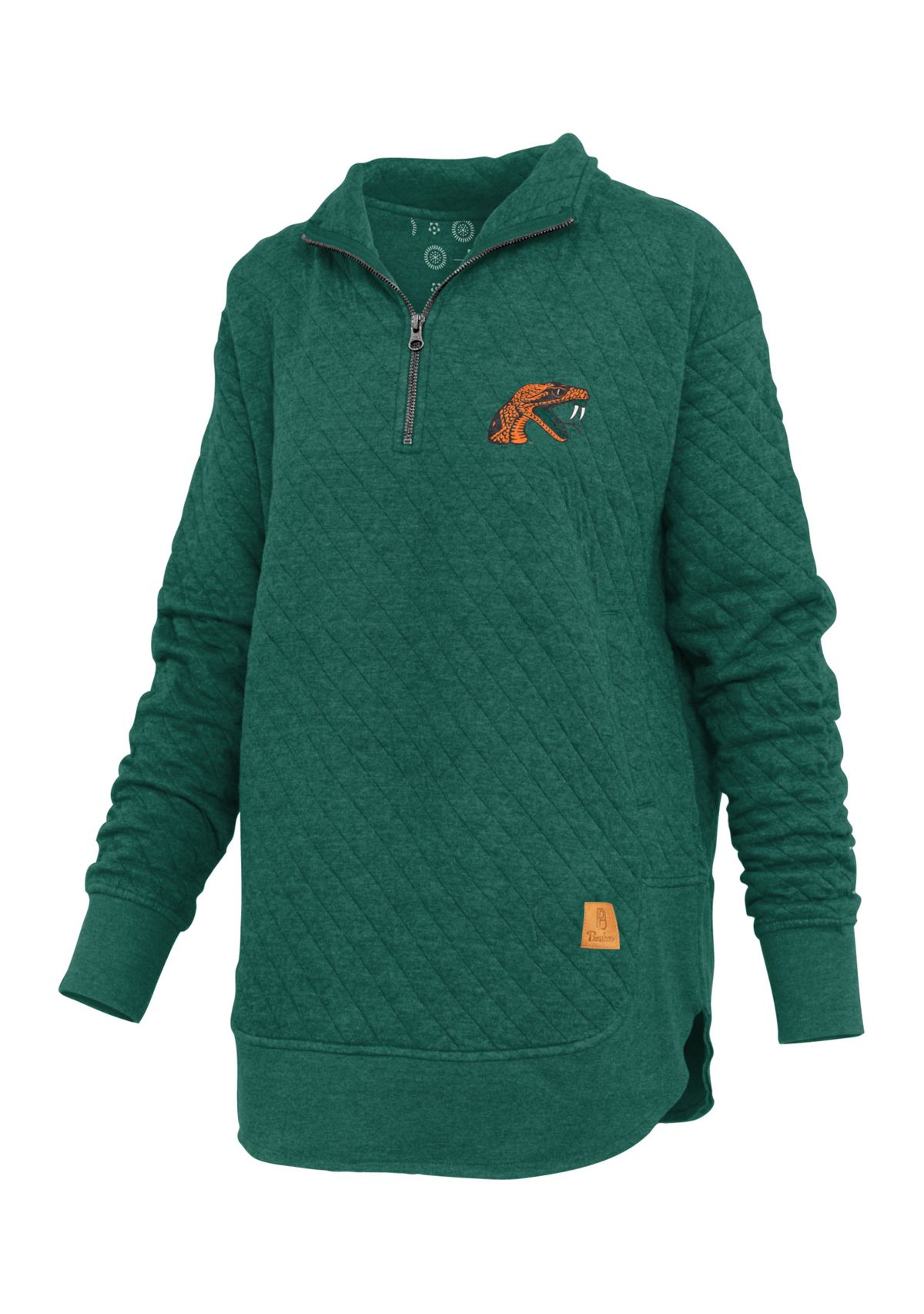 NCAA Florida A&M Rattlers North Fork Roseburg Quilted Fleece Pullover