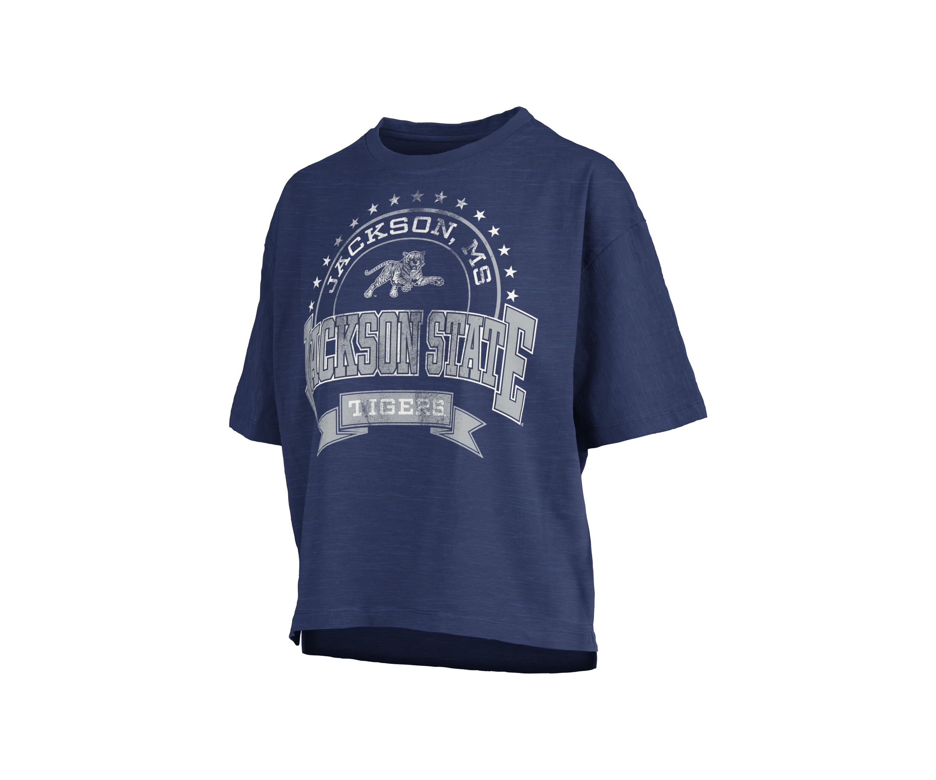NCAA Jackson State Tigers Captain Motley Crew Neck Top