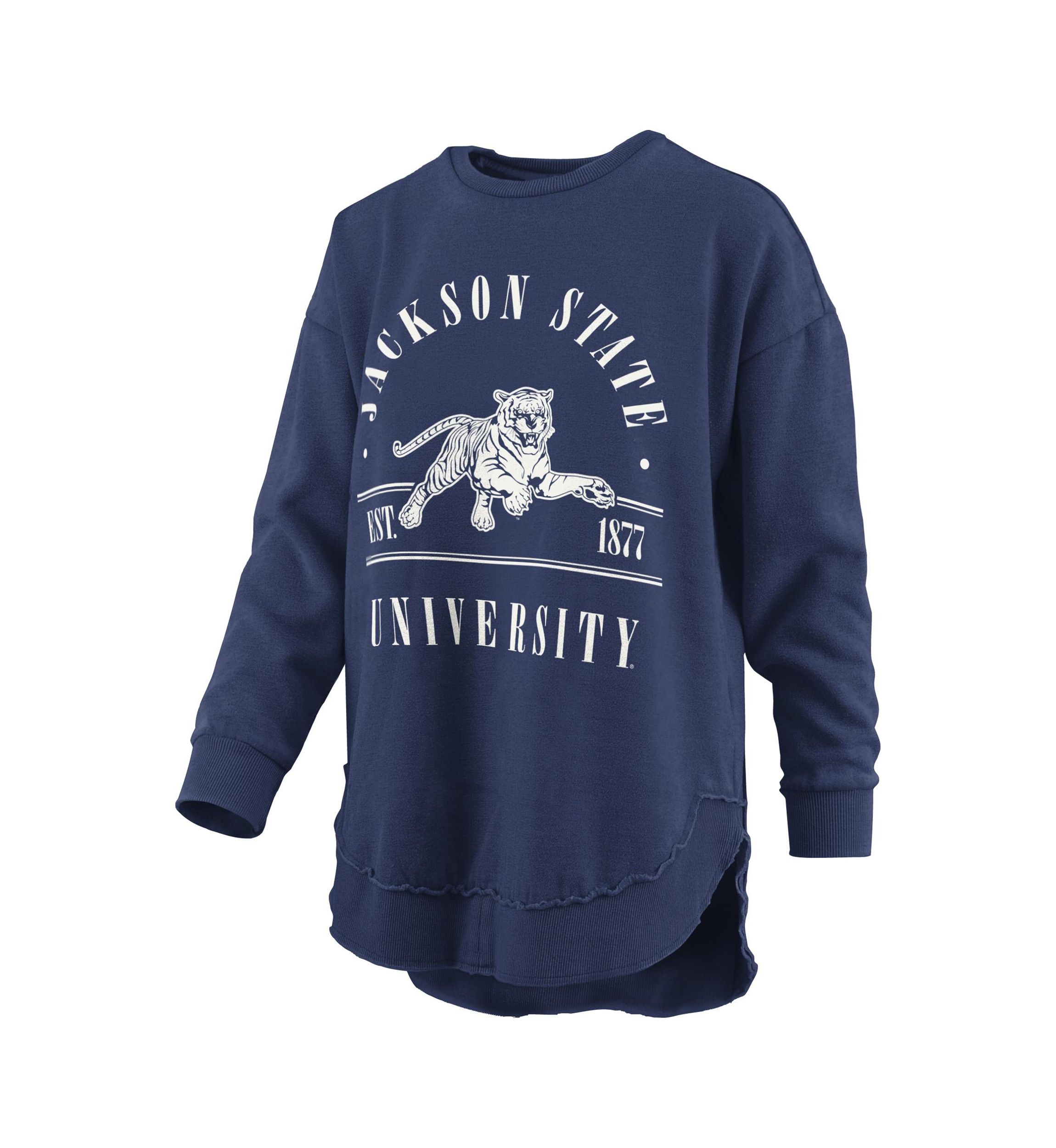NCAA Jackson State Tigers Sloane Melange Poncho Fleece Pullover