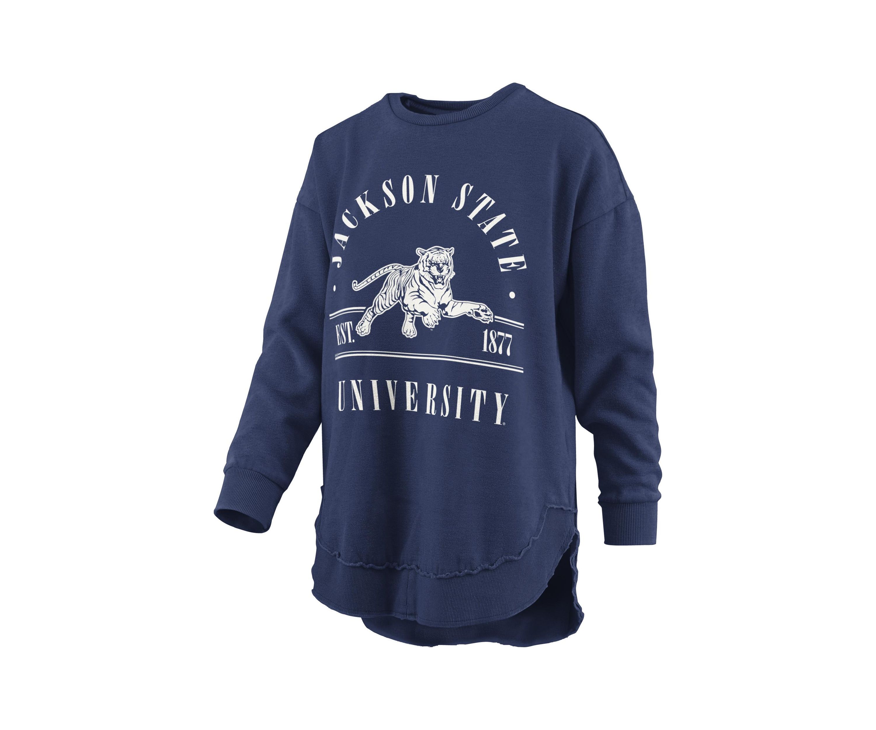 NCAA Jackson State Tigers Sloane Melange Poncho Fleece Pullover