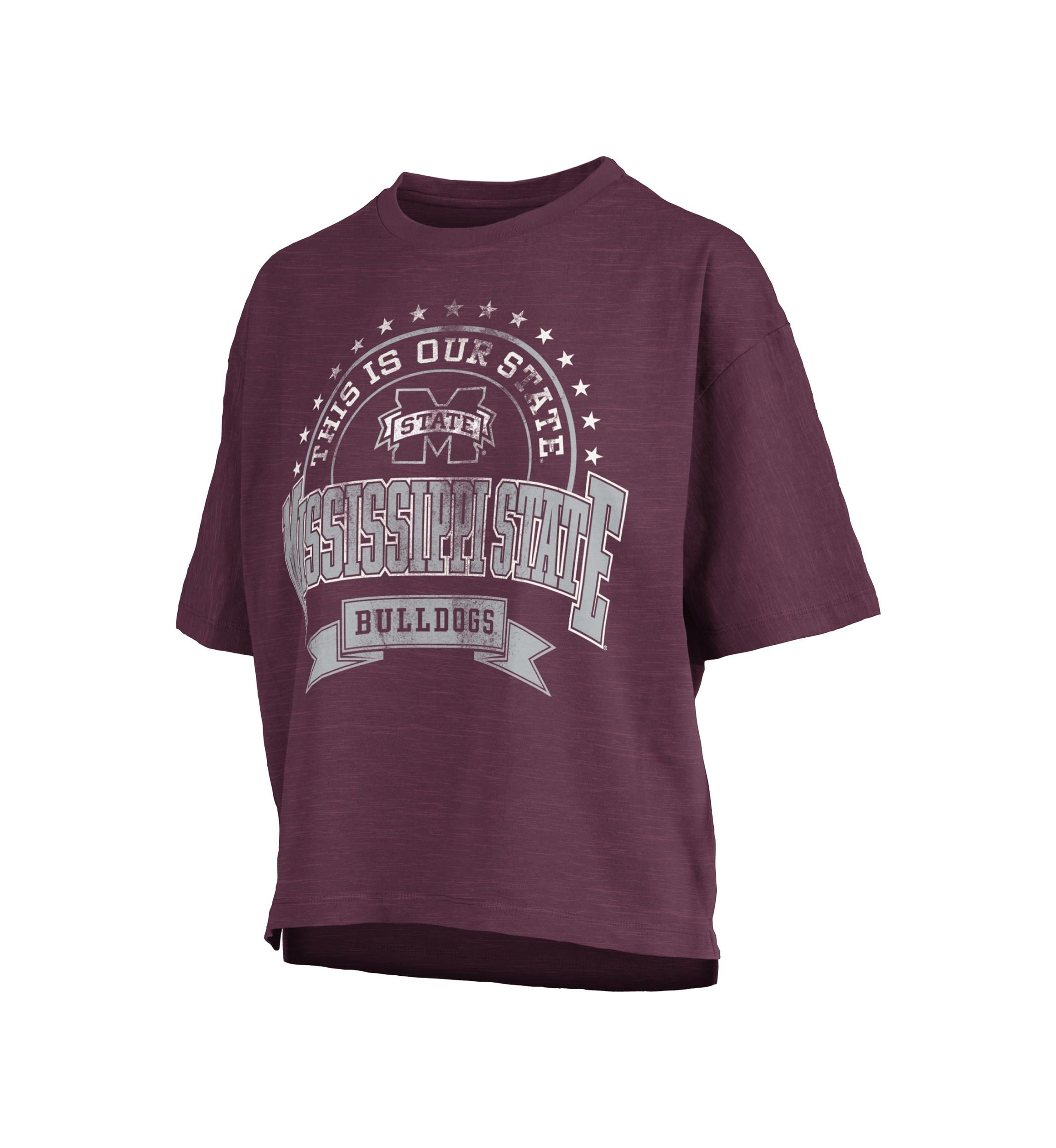 NCAA Mississippi State Bulldogs Captain Motley Crew Neck Top