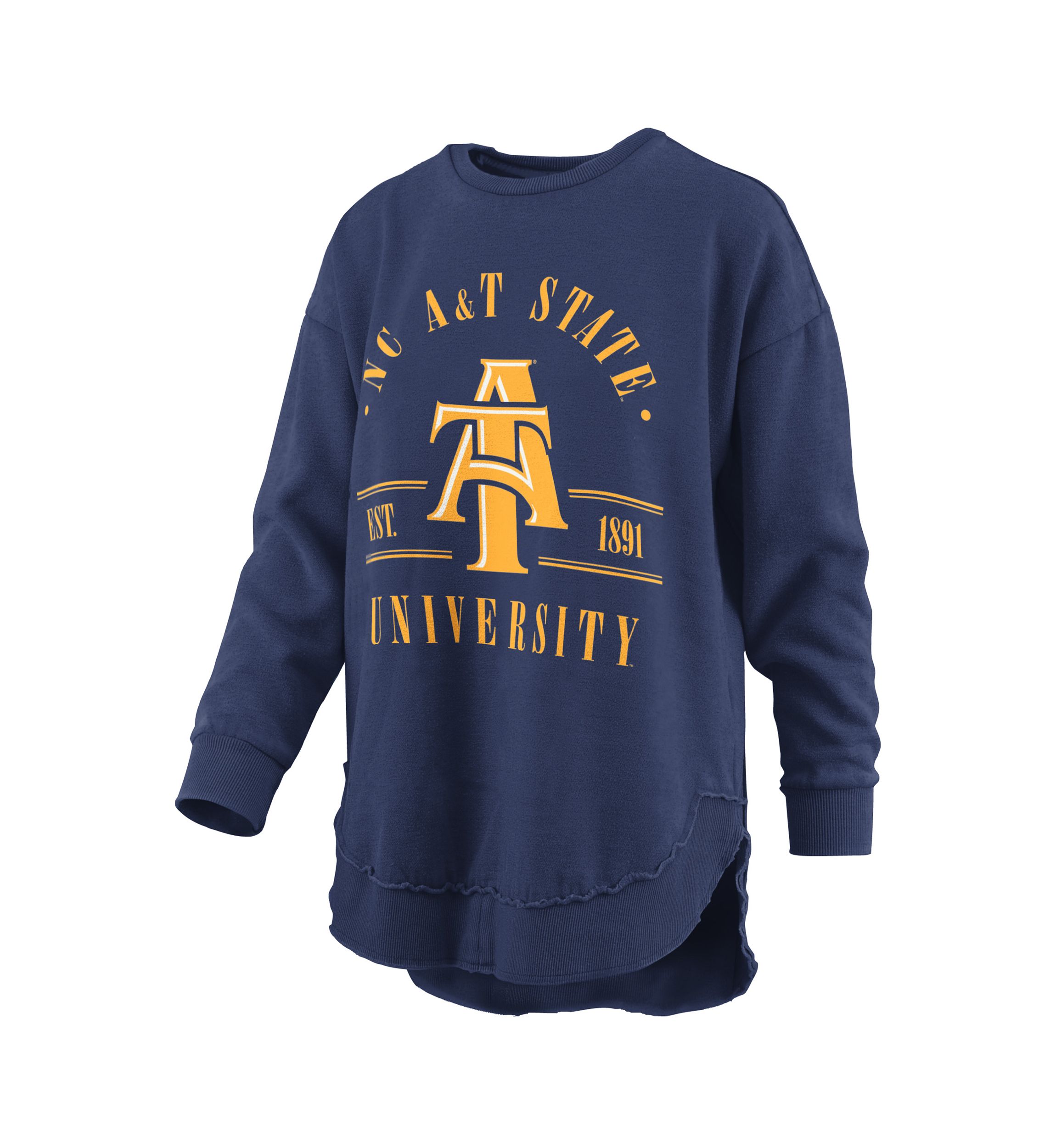 NCAA NC A&T Aggies Sloane Melange Poncho Fleece Pullover