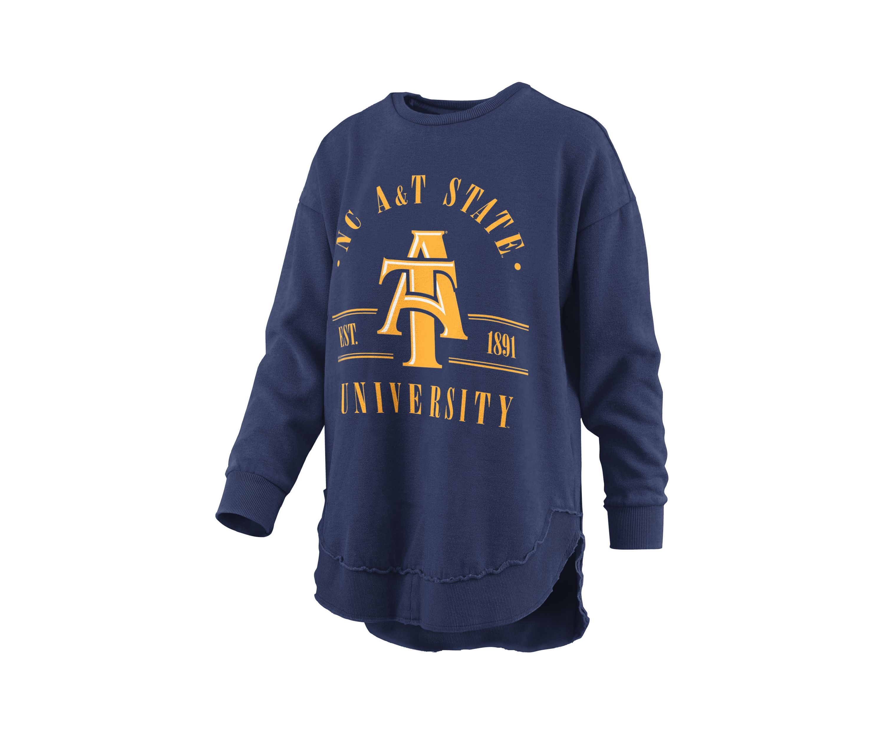 NCAA NC A&T Aggies Sloane Melange Poncho Fleece Pullover