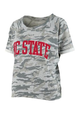 Pressbox NC State Wolfpack Women's Camo Southlawn Austin Short Sleeve T-Shirt Small