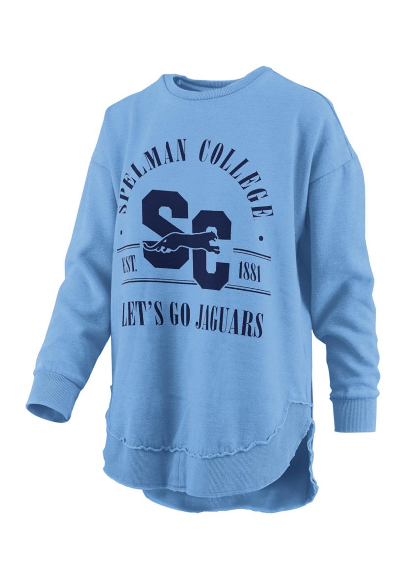 NCAA Spelman Jaguars Sloane Melange Poncho Fleece Pullover