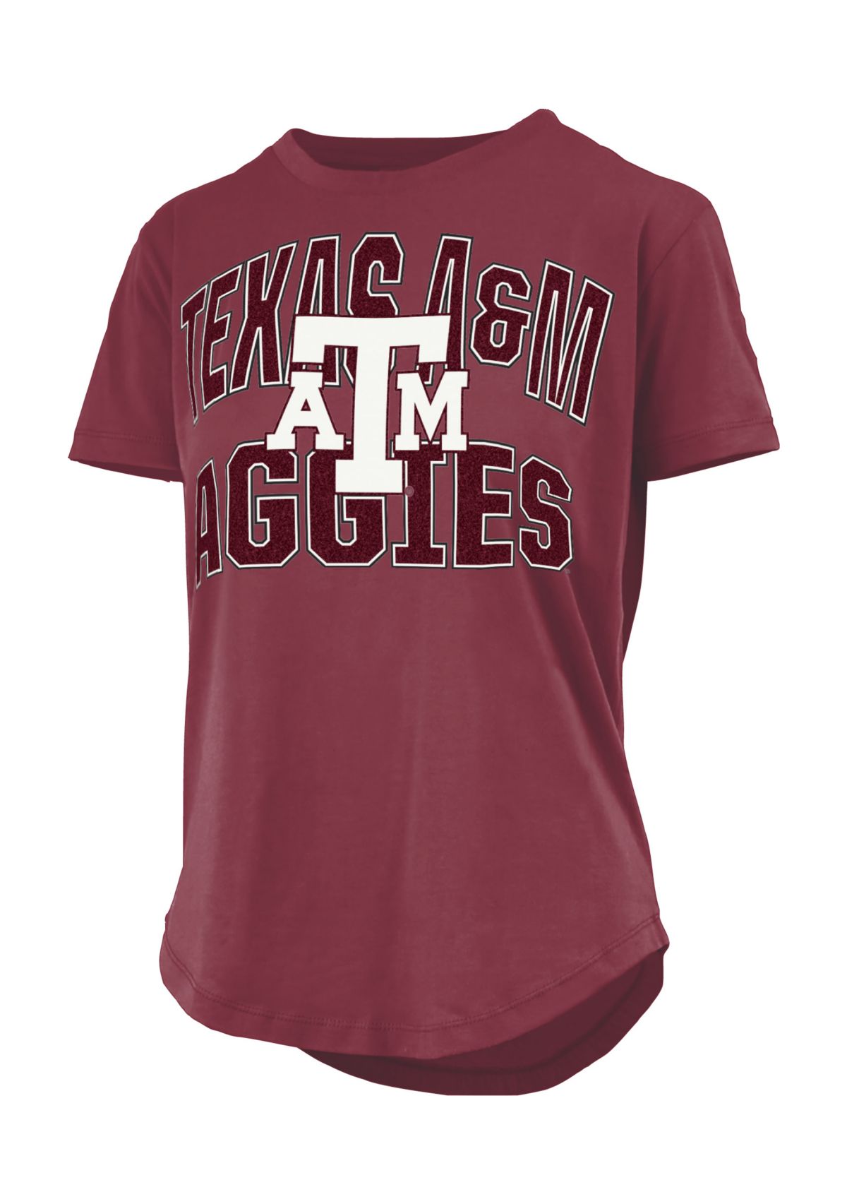 NCAA Texas A&M Aggies Maxima Glitter Short Sleeve Graphic T-Shirt