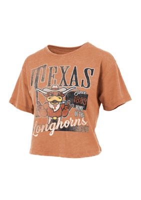 Pressbox Women's NCAA Texas Longhorns Stephen Vintage Waist Length Top