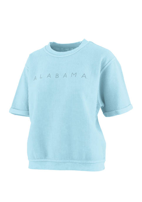  NCAA Alabama Crimson Tide Dempsey Cropped Graphic T-Shirt 
