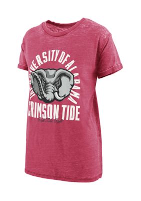 Pressbox Women's NCAA Alabama Crimson Tide Blitz Vintage Boyfriend Top, Small