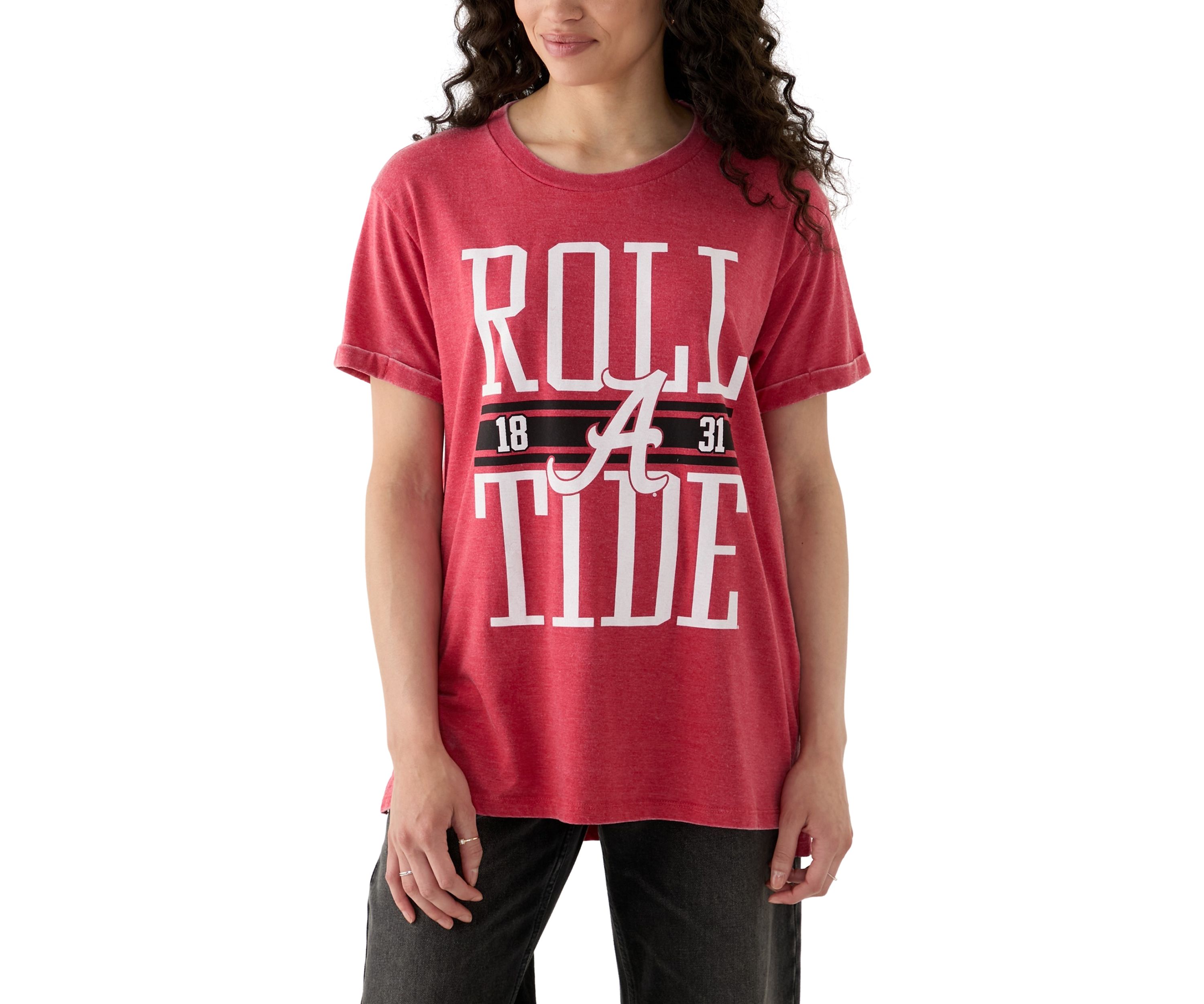 NCAA Alabama Crimson Tide Vintage Boyfriend Graphic T-Shirt