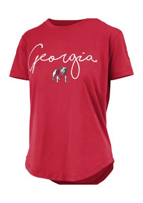 Pressbox Women's Ncaa Georgia Bulldogs Brea Cotton Top