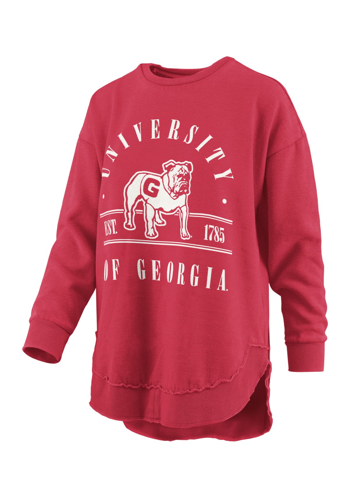 NCAA Georgia Bulldogs Sloan Melange Poncho Fleece Pullover