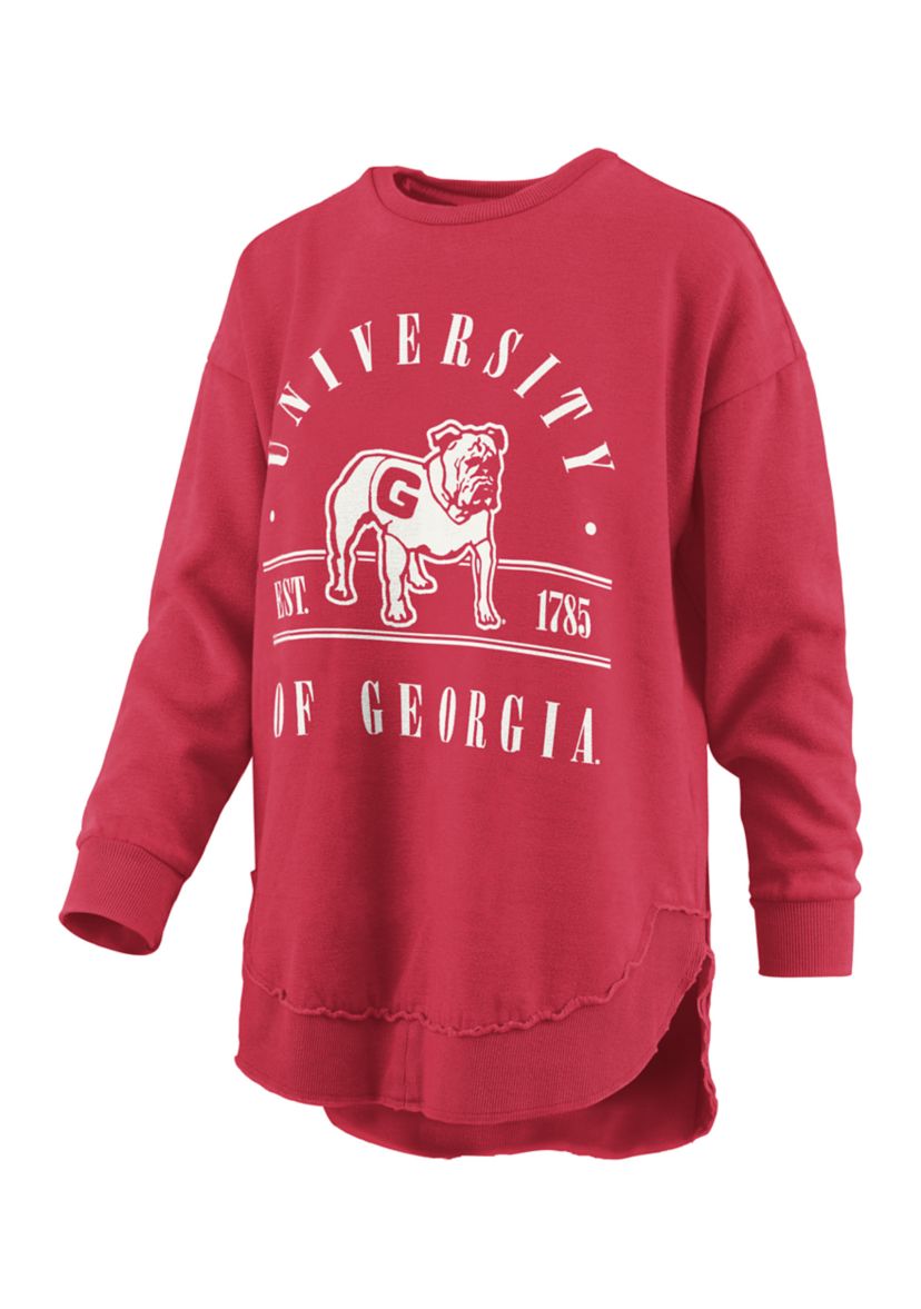 NCAA Georgia Bulldogs Sloan Melange Poncho Fleece Pullover