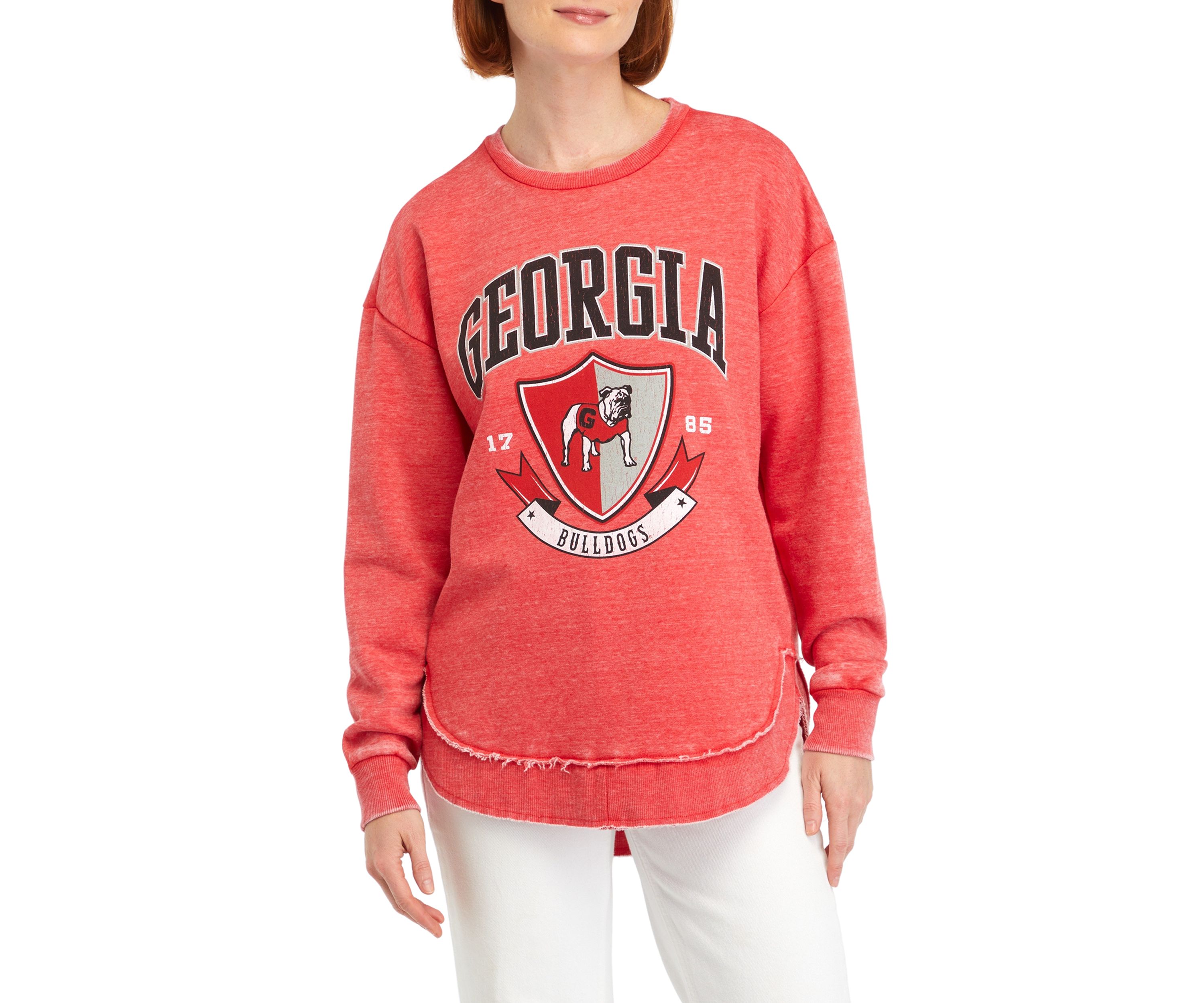 NCAA Georgia Bulldogs Vintage Fleece Pullover