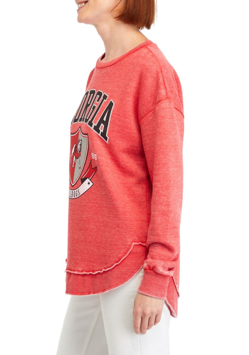 NCAA Georgia Bulldogs Vintage Fleece Pullover