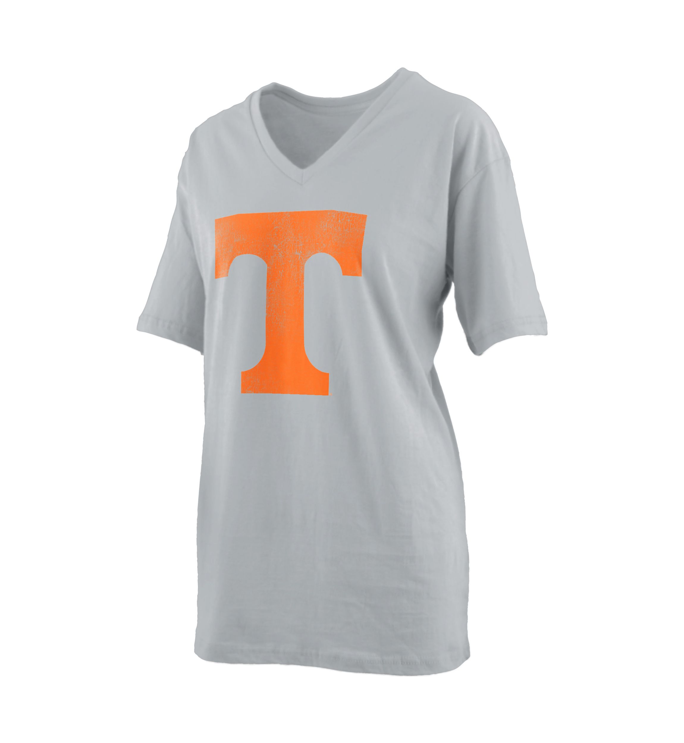 NCAA Tennessee Volunteers Distressed Logo V-Neck T-Shirt