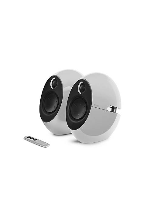 e25 Luna Eclipse Bluetooth 2.0 Speaker Set with Bass Radiators - White