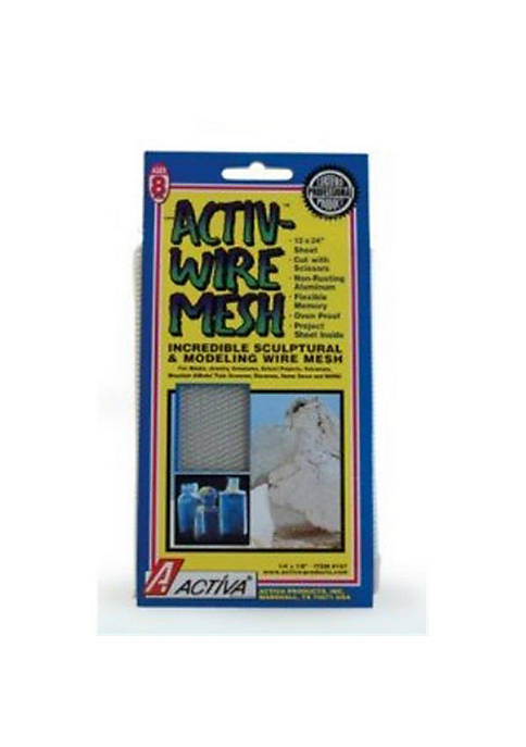166  Activ-Wire Mesh Incredible Sculptural &amp; Modeling Aluminum Mesh 12 in. x 24 in. Sheet&#44; .13 in. x .06 in.