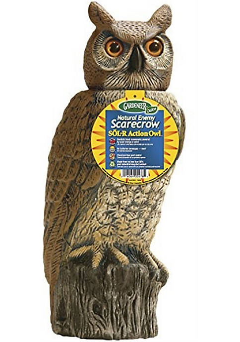 Dalen Gardeneer (#DALSRHO4) Solar Action Owl Natural Scarecrow