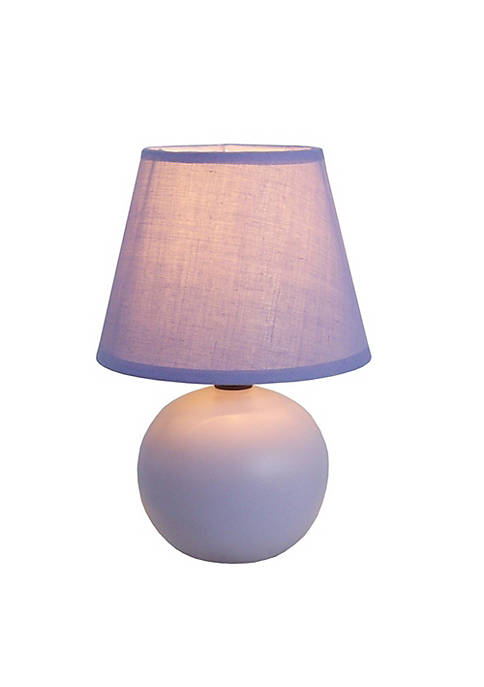 Simple Designs Modern Decorative Purple Ceramic Globe Table