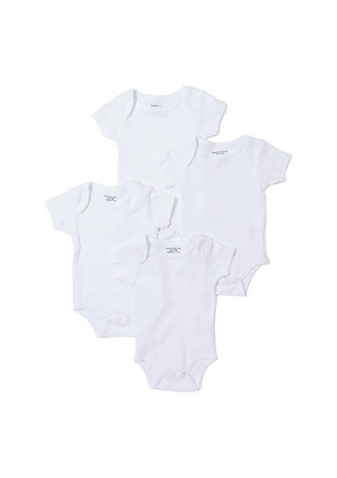 BabyBars Baby Short Sleeve One Pieces White