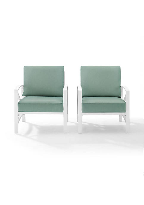 Crosley Furniture KO60013WH-MI Kaplan 2-Piece Outdoor Seating Set