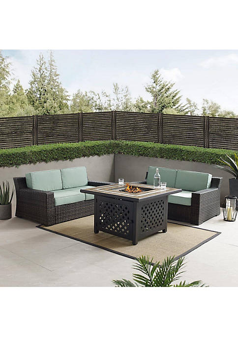 Crosley Furniture KO70175BR Outdoor Wicker Conversation Set with