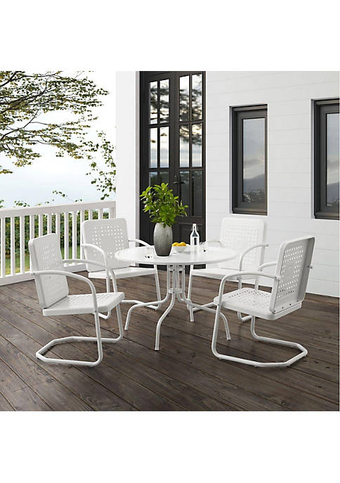 Crosley Furniture KO10017WH Outdoor Dining Set White Gloss