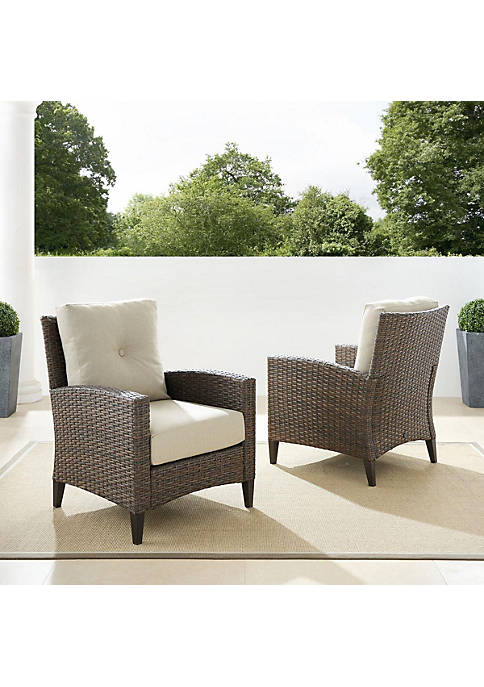 Crosley Furniture KO70210LB-OL Outdoor Wicker High Back Armchair