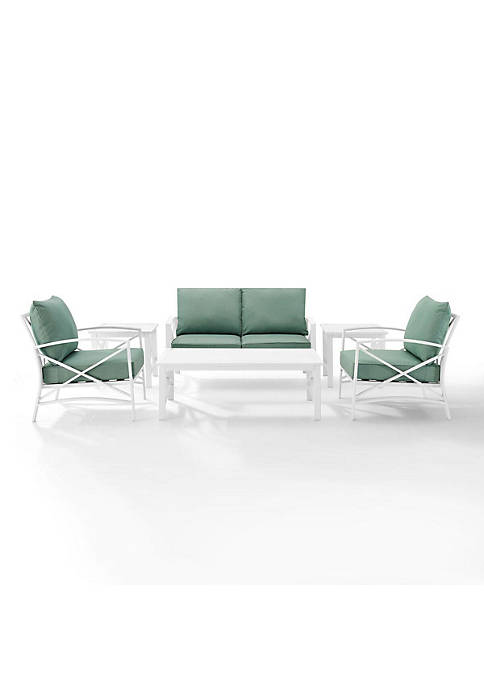 Crosley Furniture KO60017WH-MI Kaplan 6-Piece Outdoor Seating Set