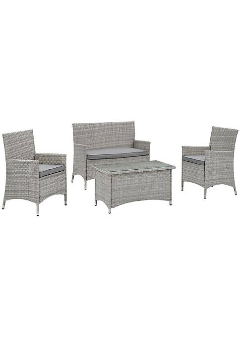 Modway Furniture Modway EEI-2212-LGR-GRY 34 H x 89