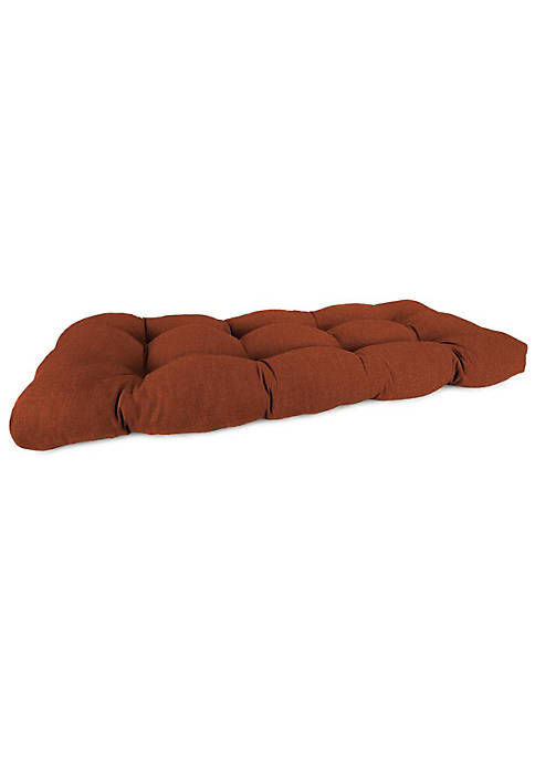 Made-to-Order 44 in. Outdoor Wicker Loveseat Cushion Poppy