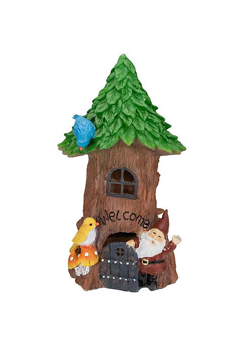 Northlight 34739286 14 in. Solar Lighted Welcome Gnome
