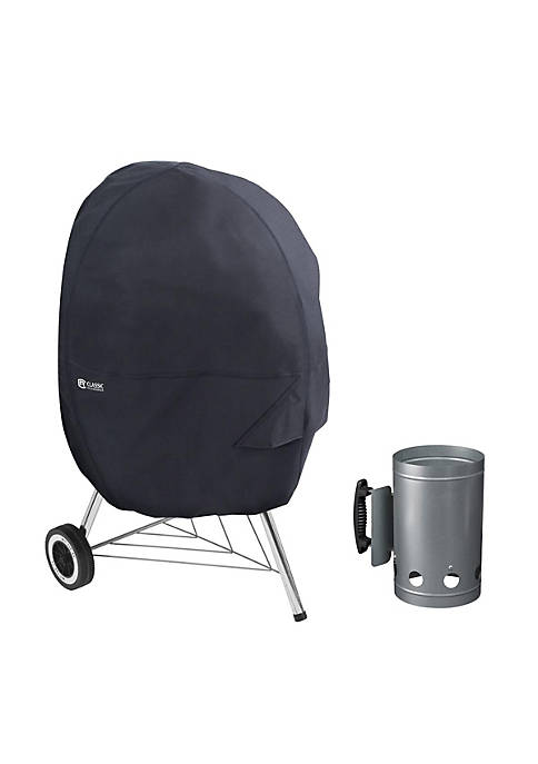 Classic Accessories 55-315-CHIMNY-EC Kettle Grill Cover with