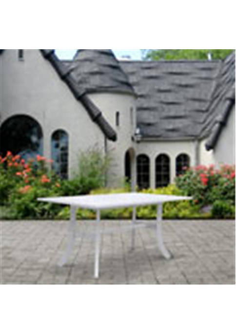 Bradley Outdoor Rectangular Dining Table with Curvy Legs
