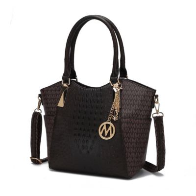 Mkf Collection By Mia K Tlkc-Um5519Br Kristal M Signature Tote Bag, Brown