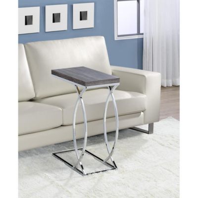 Myco Furniture Inc Ft100 10 X 18 X 25 In. Fanetta Chair Side End Table, Gray -  MYCO Furniture   Inc