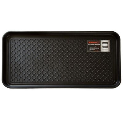 Stalwart Eco Friendly Utility Boot Tray Mat, Black