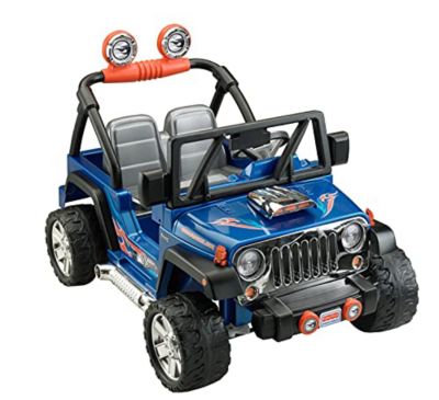 Fisher Price Fisher-Price CBG61 Power Hot Wheels Jeep Wrangler, Blue - 12V  | belk