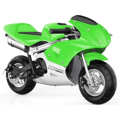 Mototec Mt-Phantom-49Cc-Green 49Cc 2-Stroke Phantom Gas Pocket Bike, Green -  850021322298