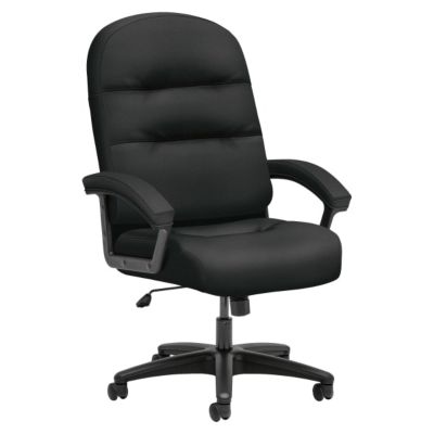 Hon Pillow-Soft Executive High-Back Chair | Fixed Arms |Fabric -Plush Seat -Plush Back -Frame - High