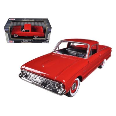 Play4Hours 1 By 24 1960 Ford Falcon Ranchero Pickup Diecast Car Model - Red -  727272370906
