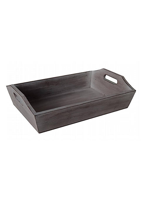 Cheungs Cheung&apos;s FP-3772W Deep Wooden Shabby White Tray