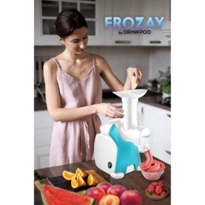 Frozen Fruit Ice Cream Maker, Soft Serve Frozen Yogurt Machine With Recipe  Book