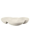 Guzzini hors doeuvres dish, milk white. Made by recycling eight 100% disposable water bottles.